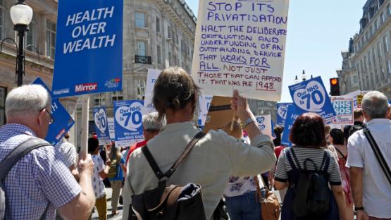 NHS Protest London - Health Over Wealth!