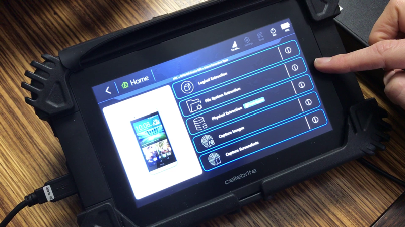 Cellebrite UFED Touch 2 options