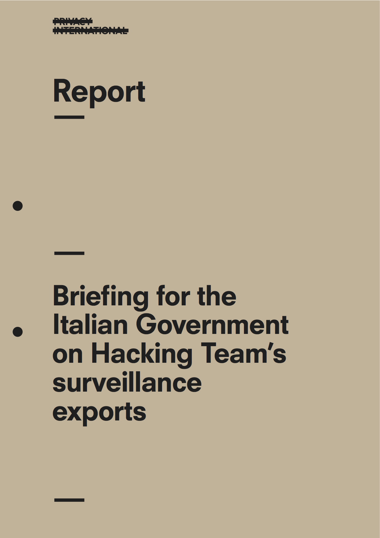 Briefing For The Italian Government On Hacking Team's Surveillance Exports