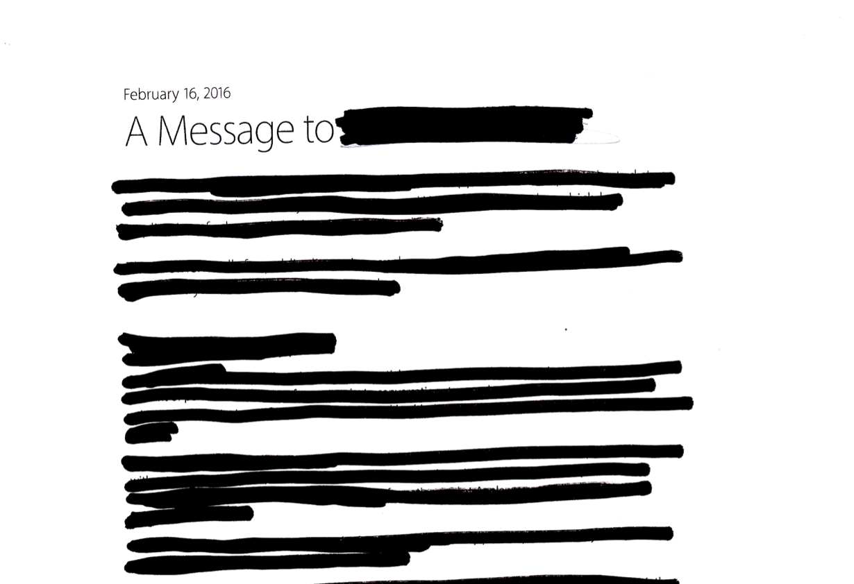 Even this redacted letter wouldn't happen under the Investigatory Powers Bill