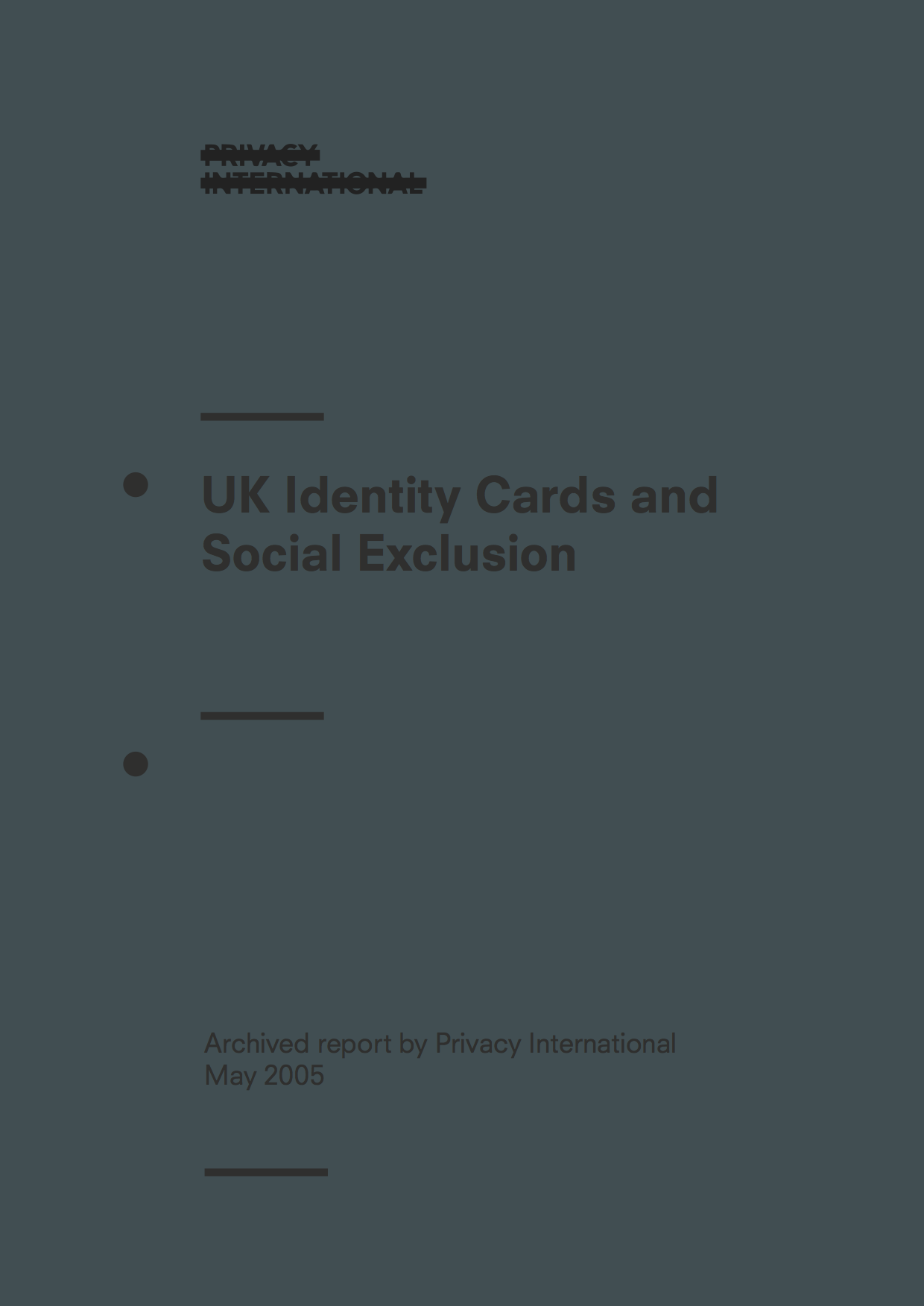 United Kingdom Identity Cards and Social Exclusion