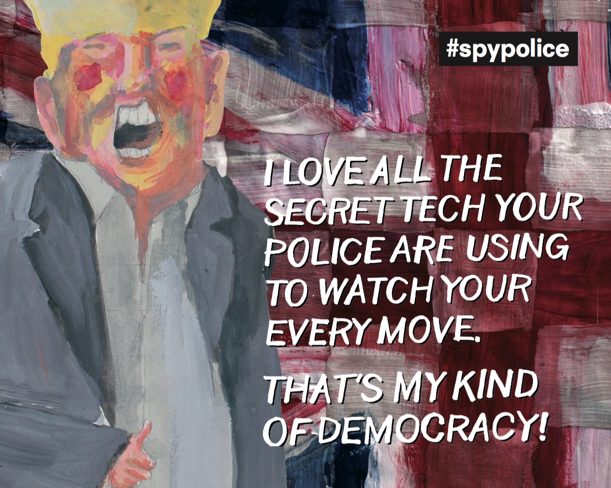 Donald Trump painting flyer cover