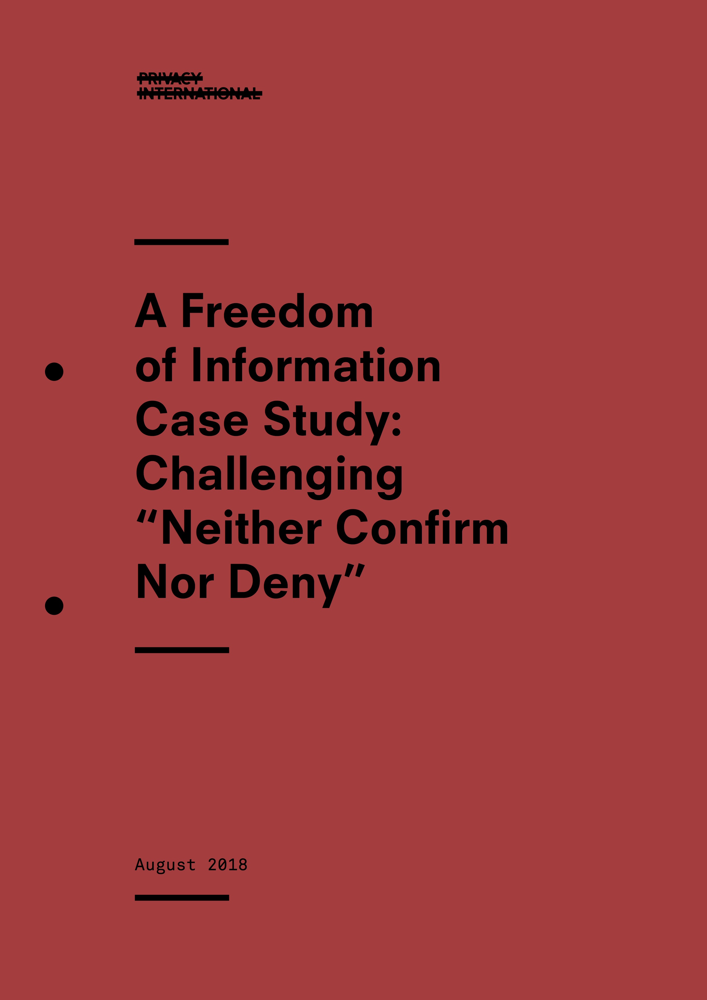 FOI case study report cover