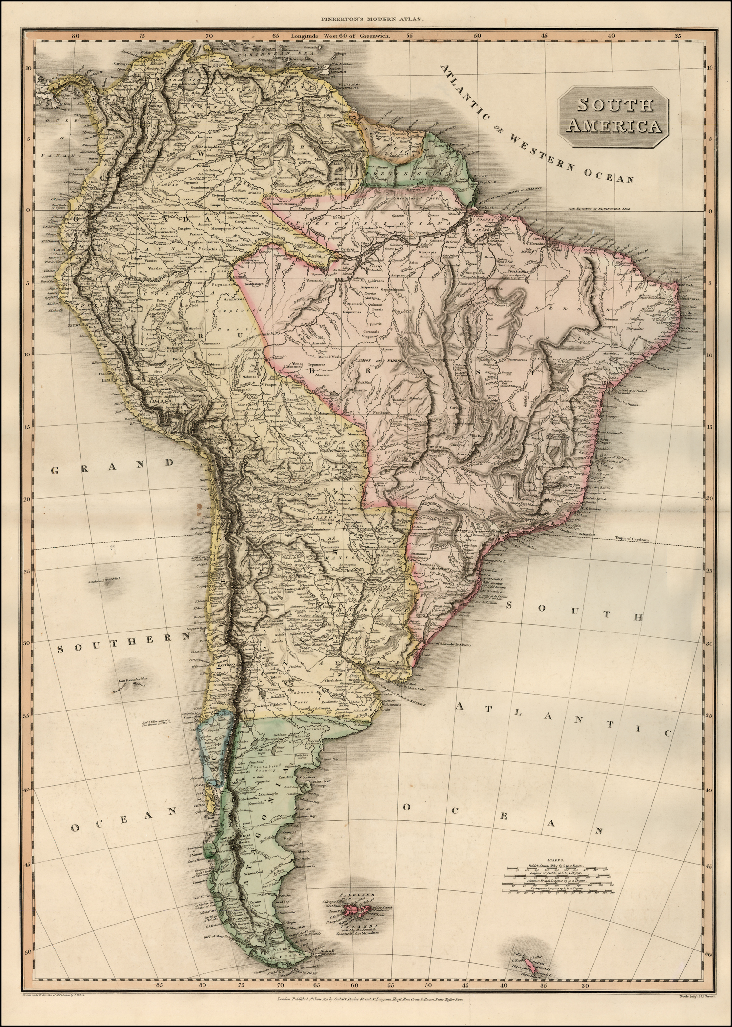 Map of South America