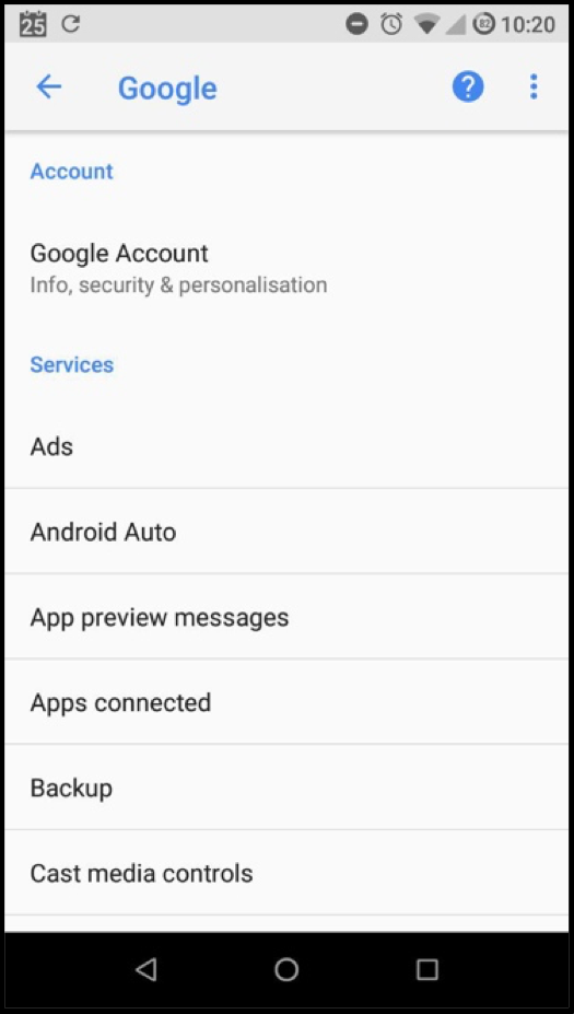 On mobile you can go to Settings > Google and click Google Account
