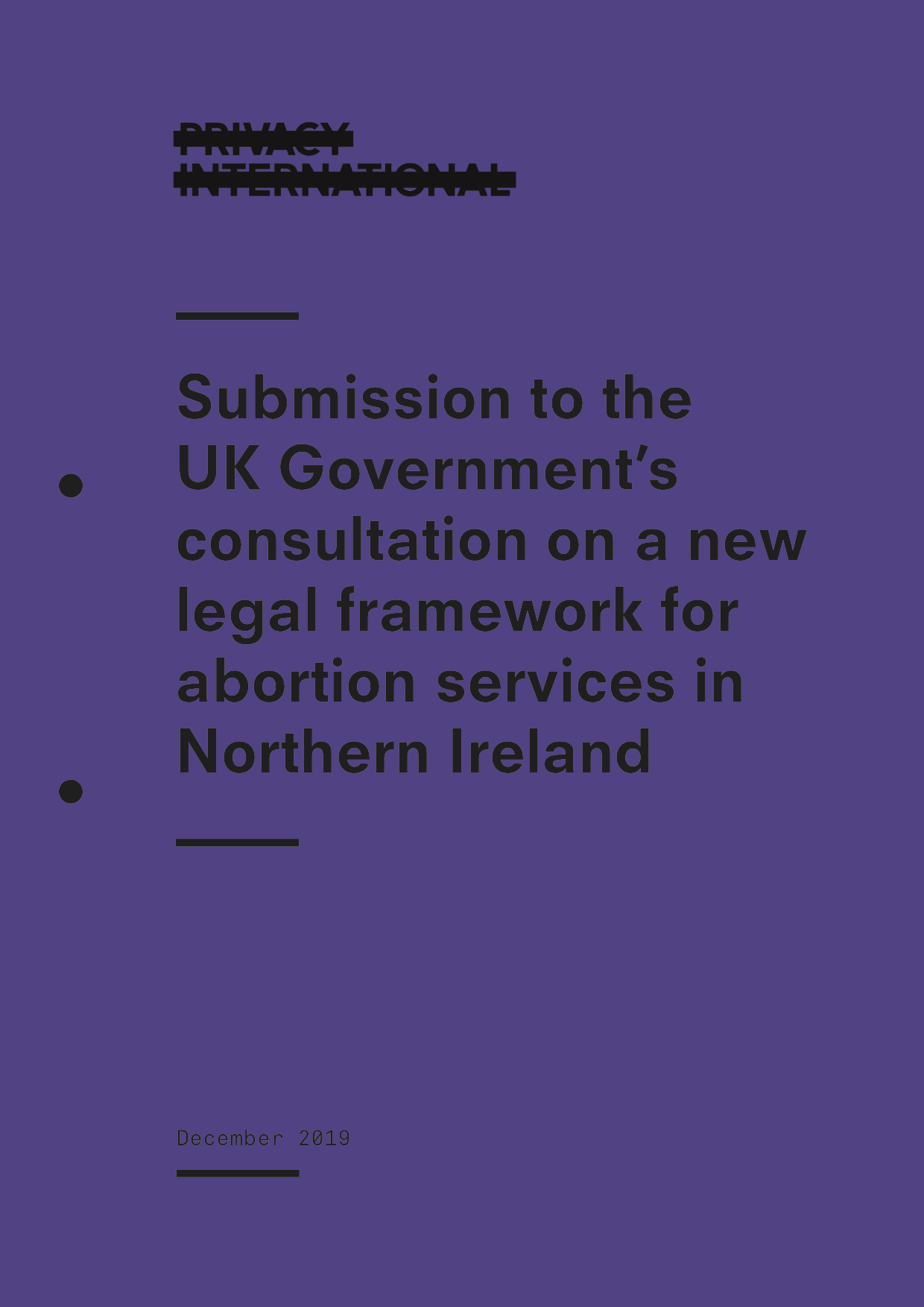 PI's submission to the UK Government’s consultation on a new legal framework for abortion services in Northern Ireland
