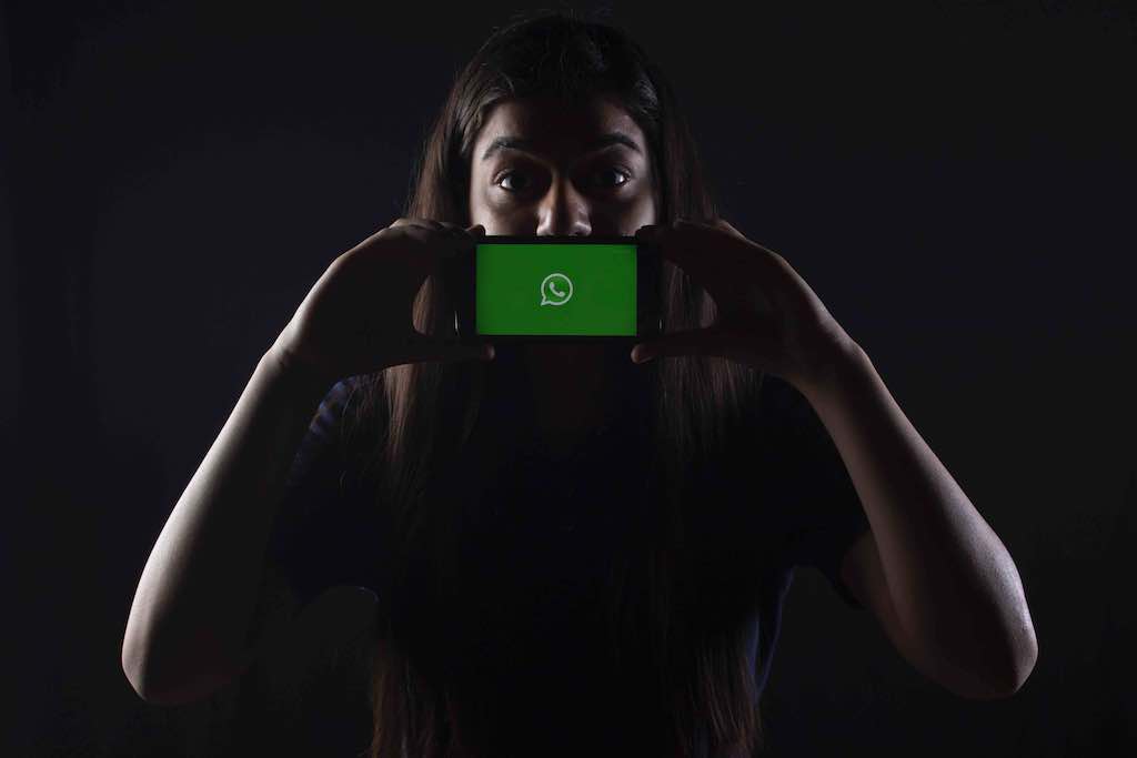 woman with mobile