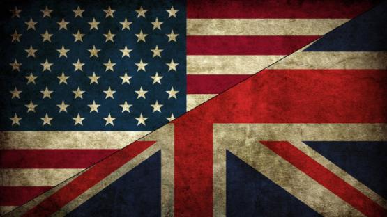 UK-USA flags