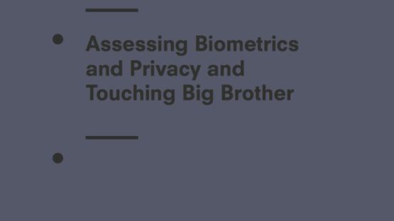 Assessing Biometrics and Privacy and Touching Big Brother