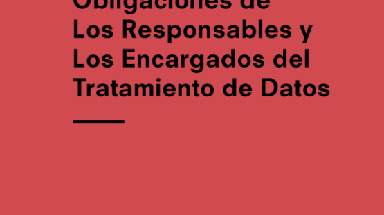 Obligaciones de Los Responsables y Los Encargados del Tratamiento de Datos