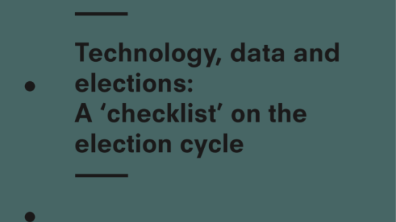 Technology, data and elections