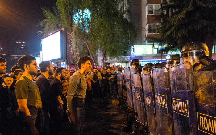 Protests erupt in Macedonia after wiretapping probe is torpedoed