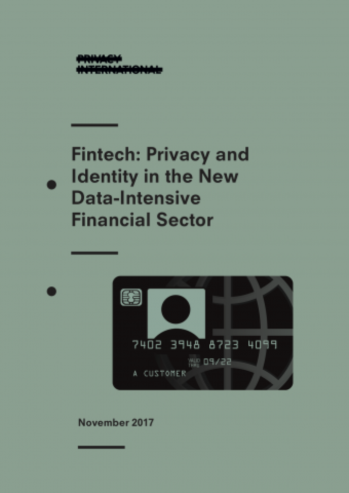 Fintech: Privacy and Identity in the New Data-Intensive Financial Sector