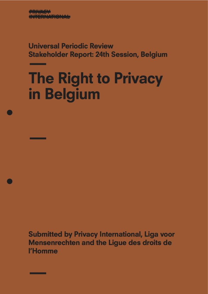 The Right to Privacy in Belgium