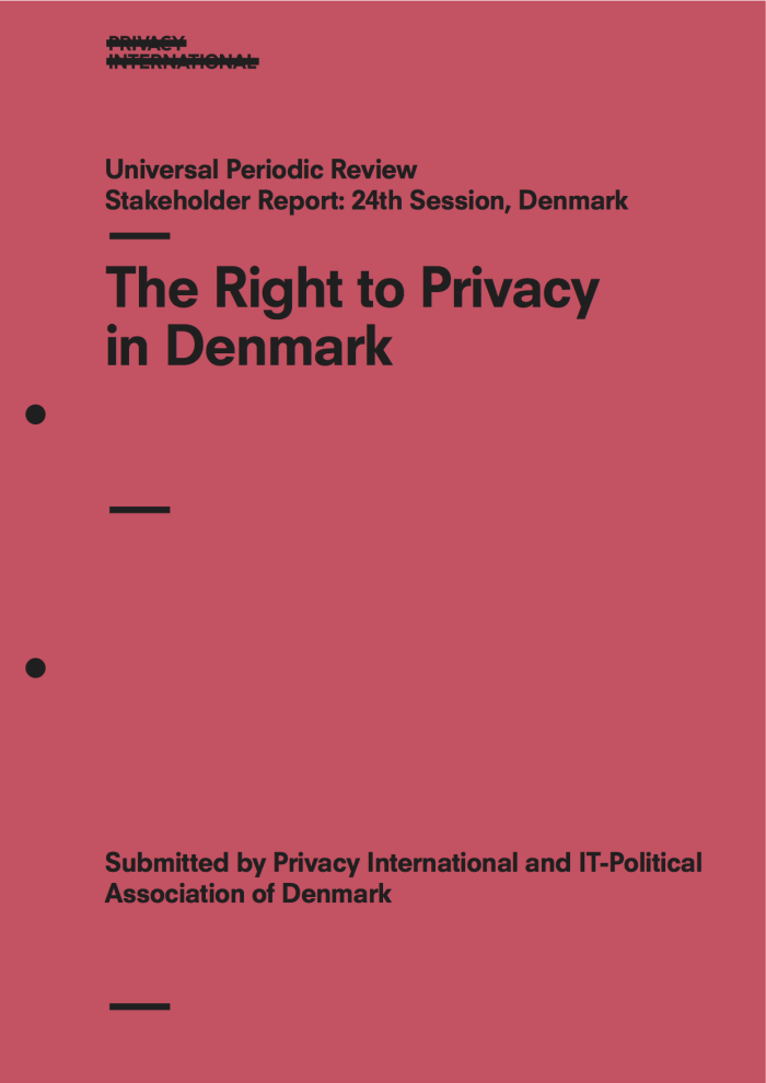 The Right to Privacy in Denmark