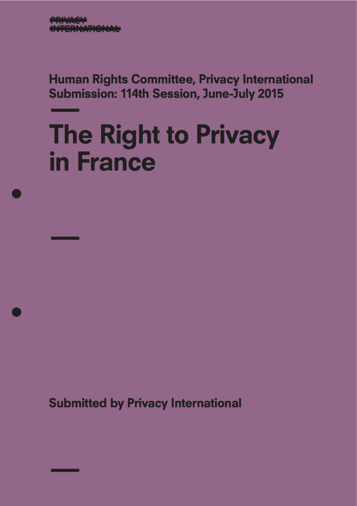 The Right to Privacy in France