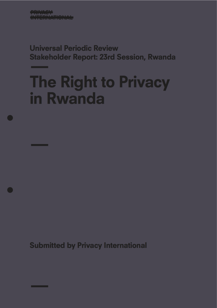 The Right to Privacy in Rwanda