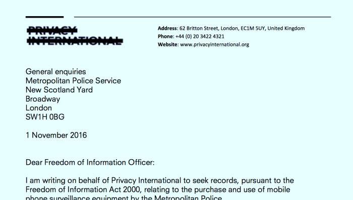 FOI request to Met Police
