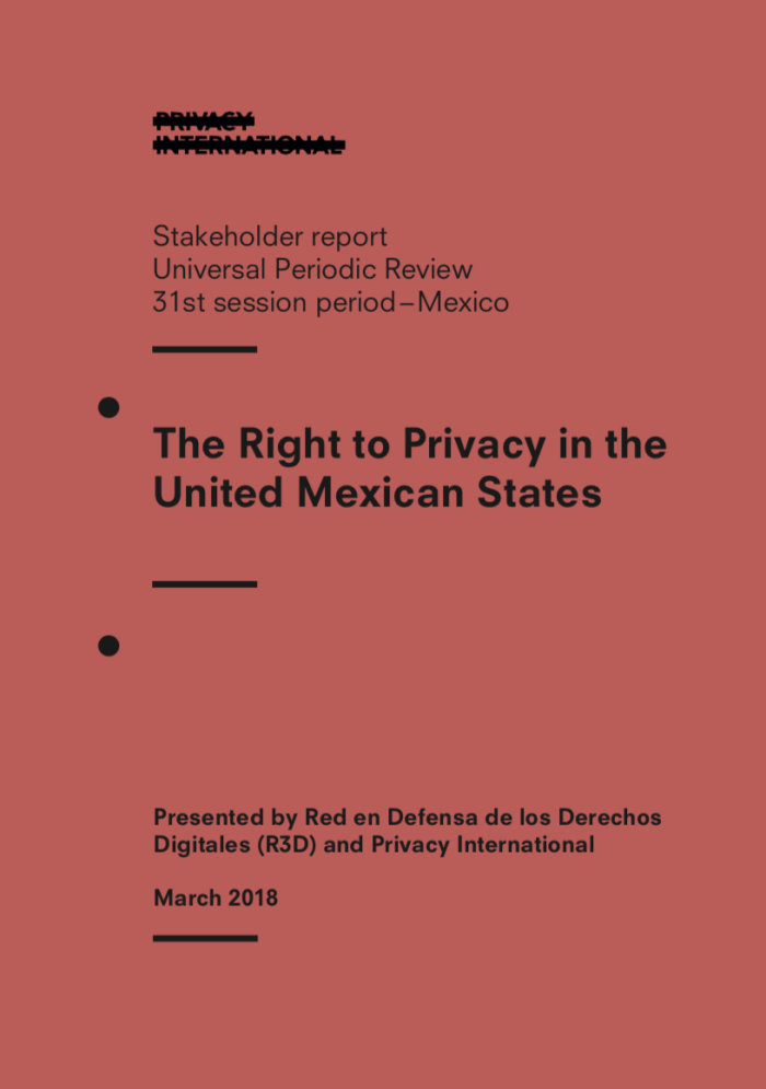 The Right to Privacy in the United Mexican States