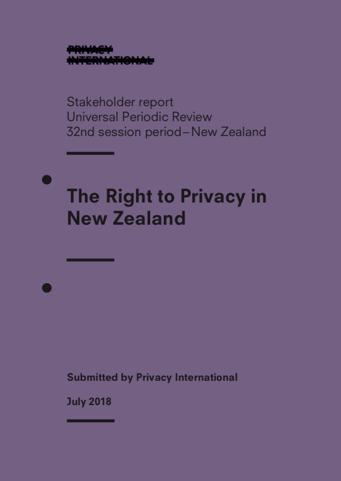 The Right to Privacy in New Zealand