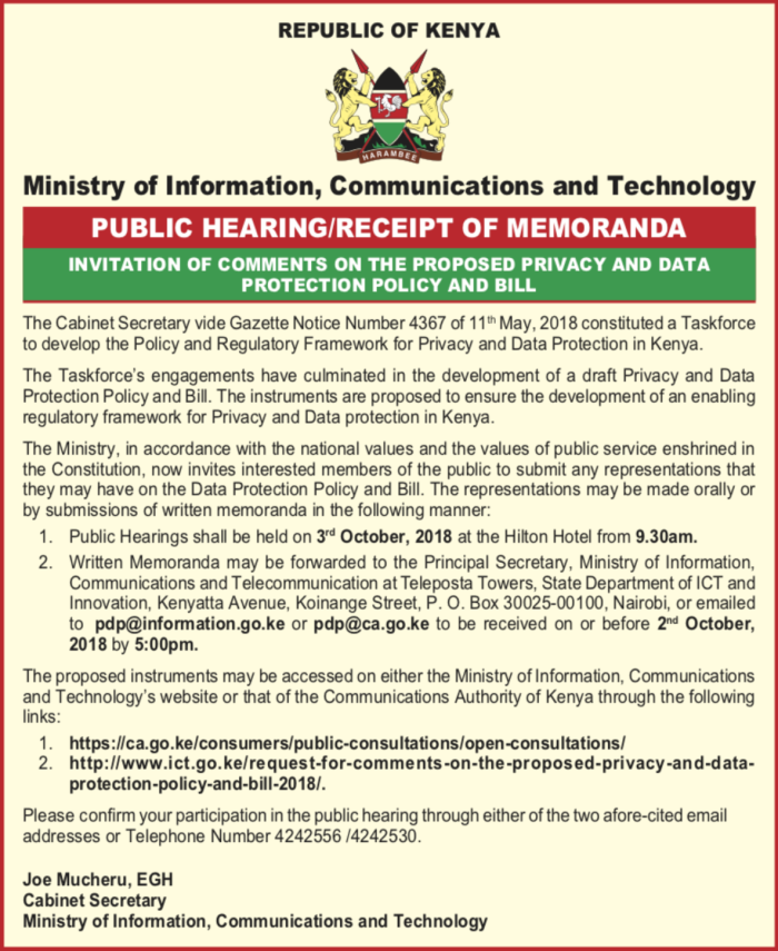 Taskforce Bill announcement