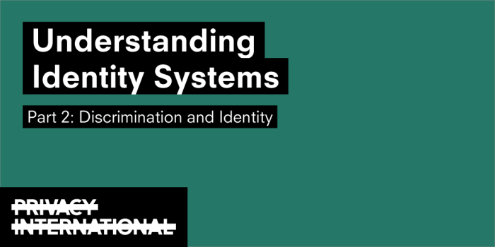 Discrimination and Identity