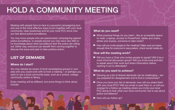 hold a community meeting