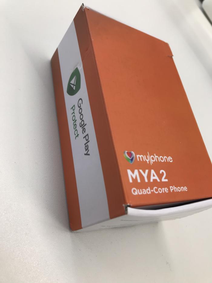 The MYA2 box with Play Protect label