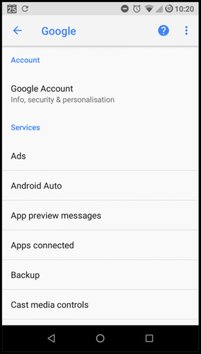 3. Under Services, click Ads