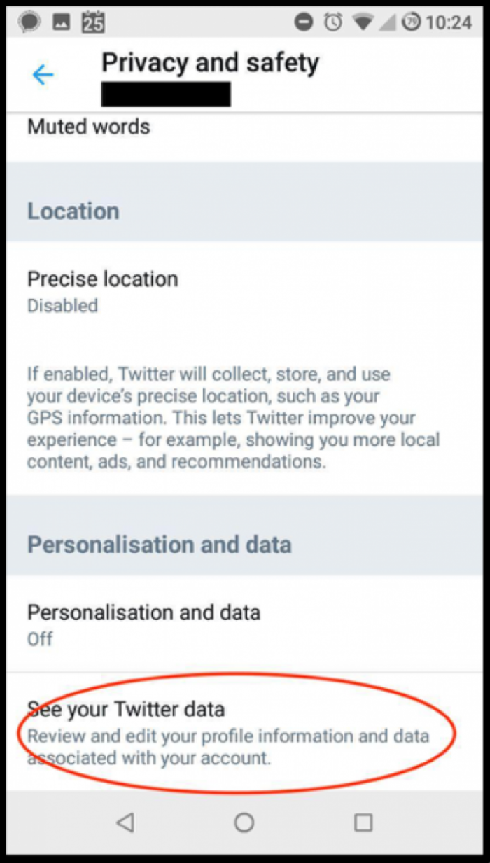 Then click interest and ads data