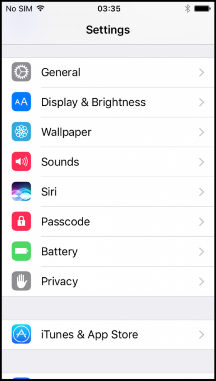 2. Click Privacy
