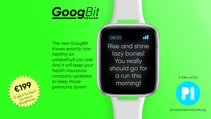 GoogBit suggesting to go for a run