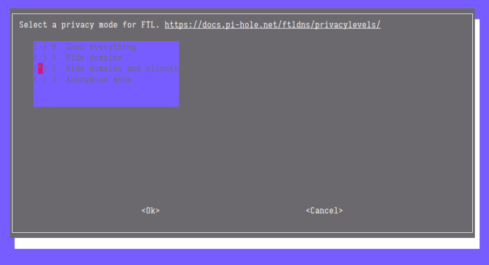 Fig. 8: Set log privacy level