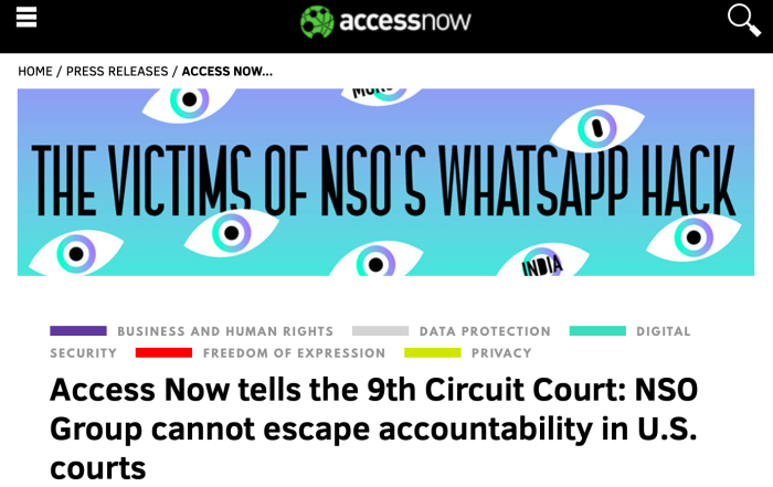 Access Now NSO Amicus