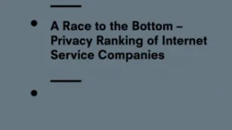 A Race to the Bottom – Privacy Ranking of Internet Service Companies