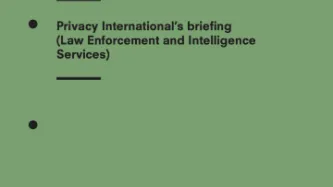 Briefing On The Data Protection Bill For Committee Stage In The House Of Lords: Law Enforcement And Intelligence Services Processing