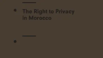 The Right to Privacy in Morocco