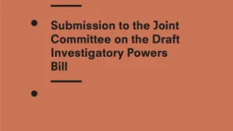 Privacy International Submission to the Joint Committee on the Draft Investigatory Powers Bill