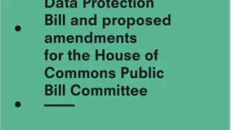 Submission on Data Protection Bill to Public Bill Committee 