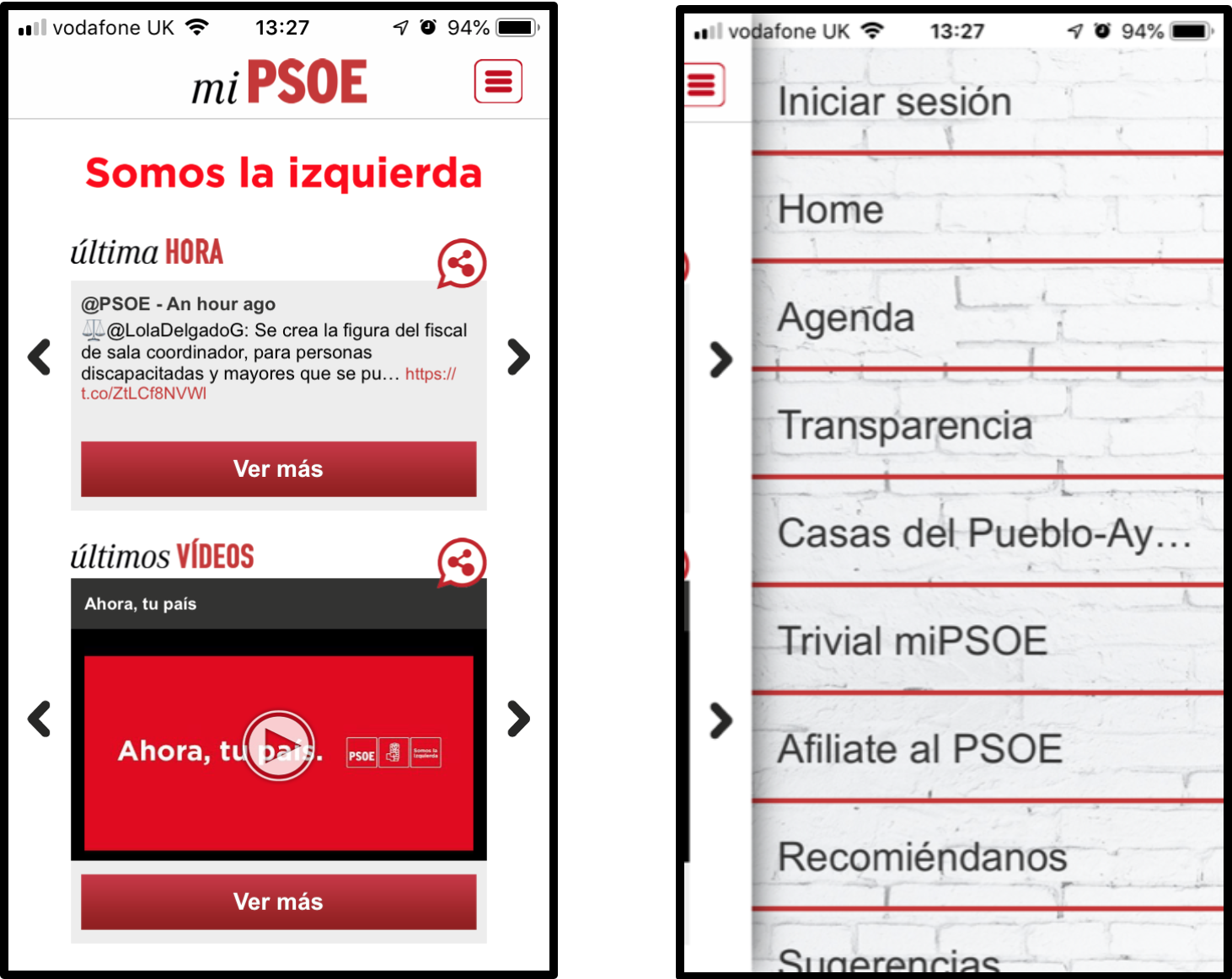 PSOE app