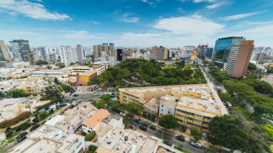 Aerial picture of Lima, Peru