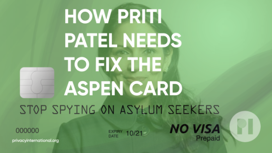 Picture of a debit card with Priti Patel's face on it and the title "How Priti Patel Needs to Fix the Aspen Card" 