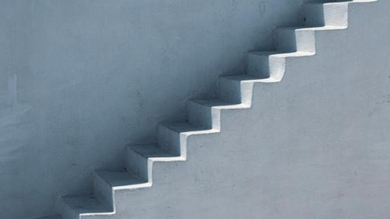 White stairs photo