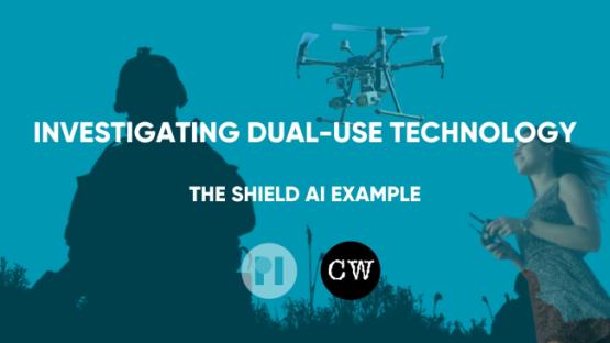 Image collage of drone, military personnel, and woman with remote