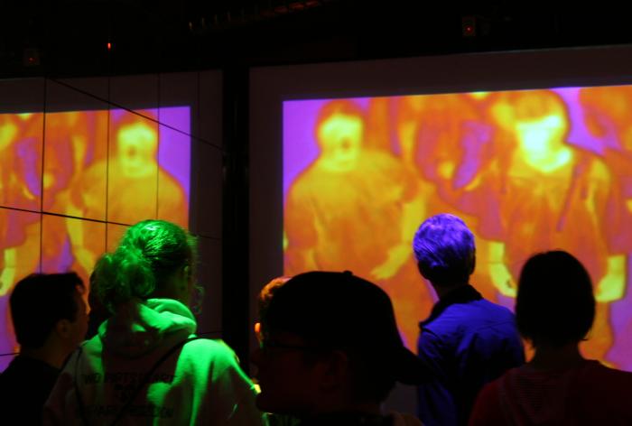 Thermographic camera display at the Museum of Science and Industry, Chicago