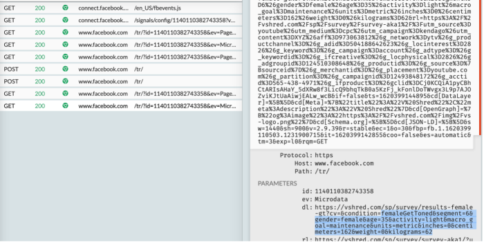 vshred size and weight facebook