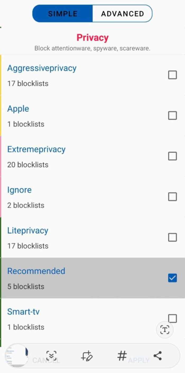Rethink privacy blocklists.