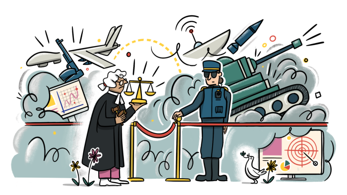 ‘Militarisation of tech: legal frameworks and regulatory gaps’ by Ann Macleod