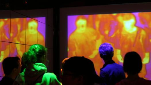 Thermographic camera display at the Museum of Science and Industry, Chicago