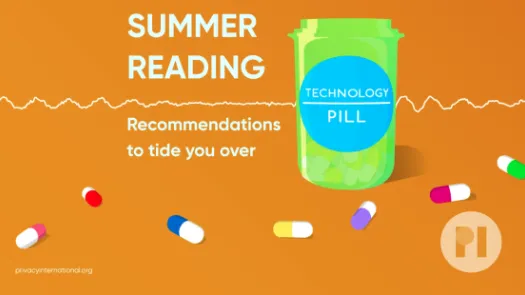 Tech Pill logo on top of a sound waveform text reads Summer Reading: Recommendations to tide you over